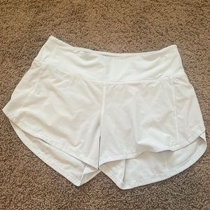 Speed Up Mid-Rise Lined Short 4" in Powder Blue